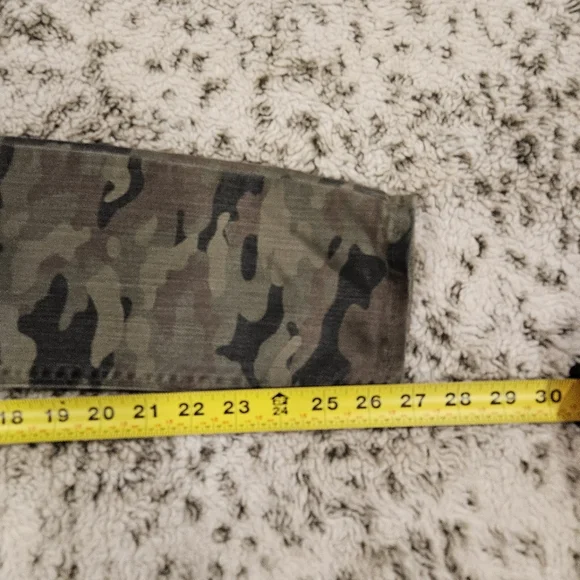 Hudson SZ 28 Green Camo Skinny Stretch Military Streetwear Casual Jeans - Picture 9 of 12